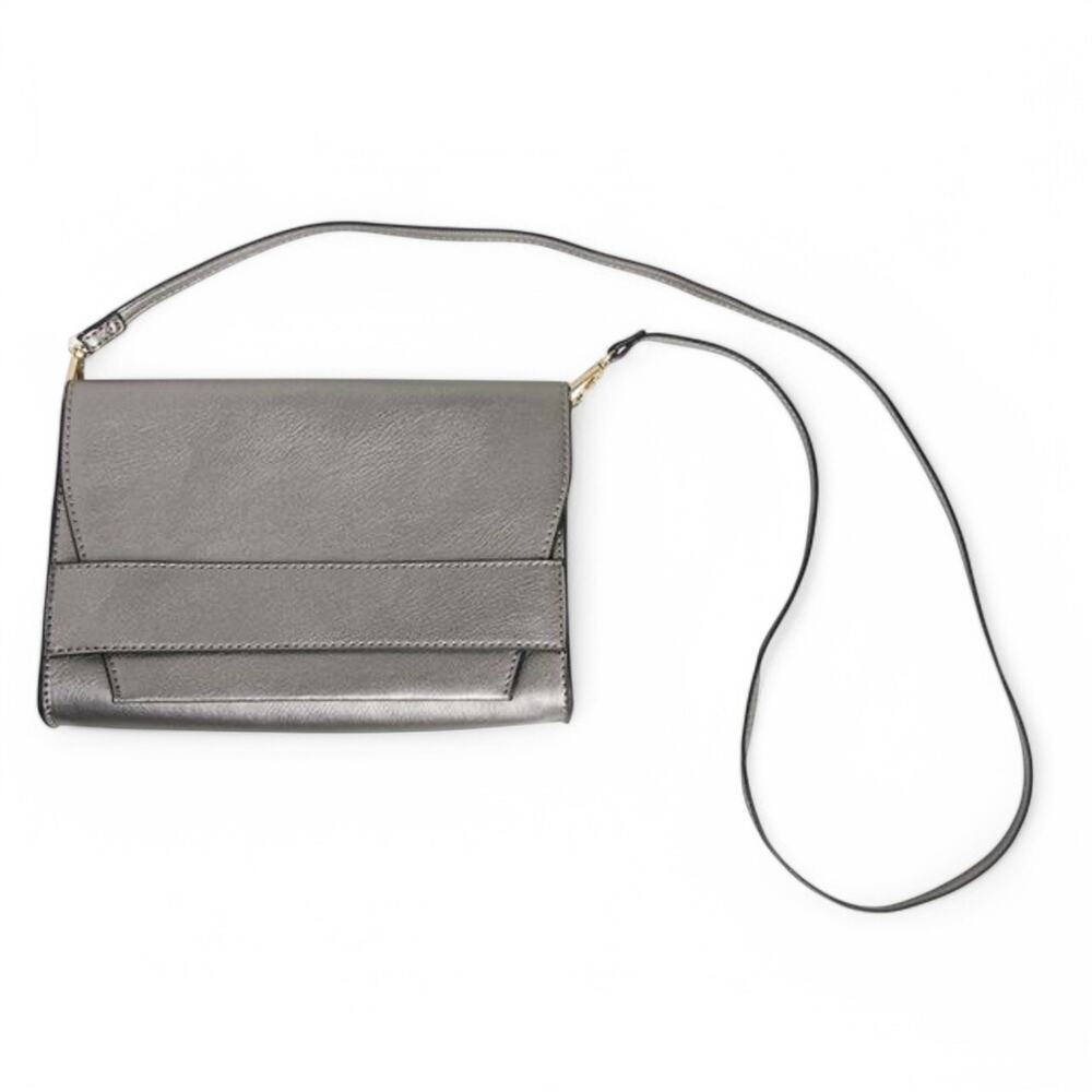 Summer and Rose Purse Crossbody Shoulder Bag Steel Metallic Handbag Clutch